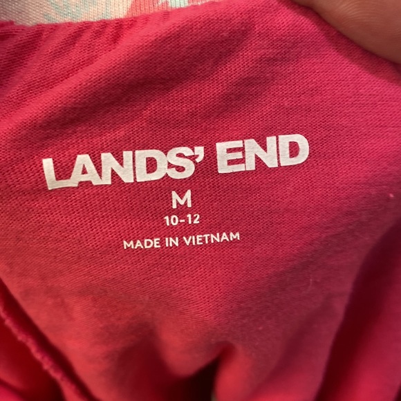 Lands End pink floral skort with pockets - Picture 2 of 2